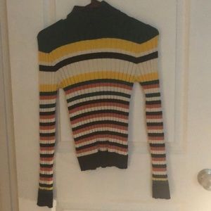 Long sleeve multi colored striped shirt